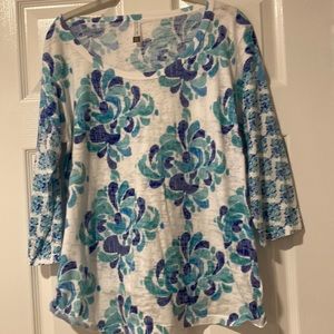 Whimsy Rose knit top 3/4 sleeve Sz  Xl NWOT